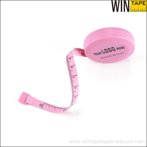 Pink Retractable Sewing Promotion Tape Measure